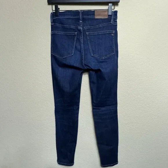 Madewell Larkspur Dark Wash 9-Inch High-Rise Skinny Jeans Women's 25S Stretch - Picture 2 of 16